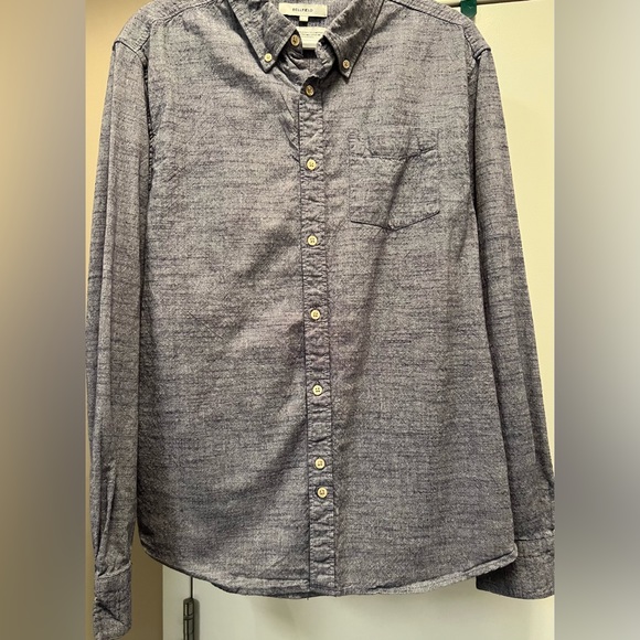 Bellfield Twin Stitch Chambray Shirt In Regular Fit - Picture 2 of 5